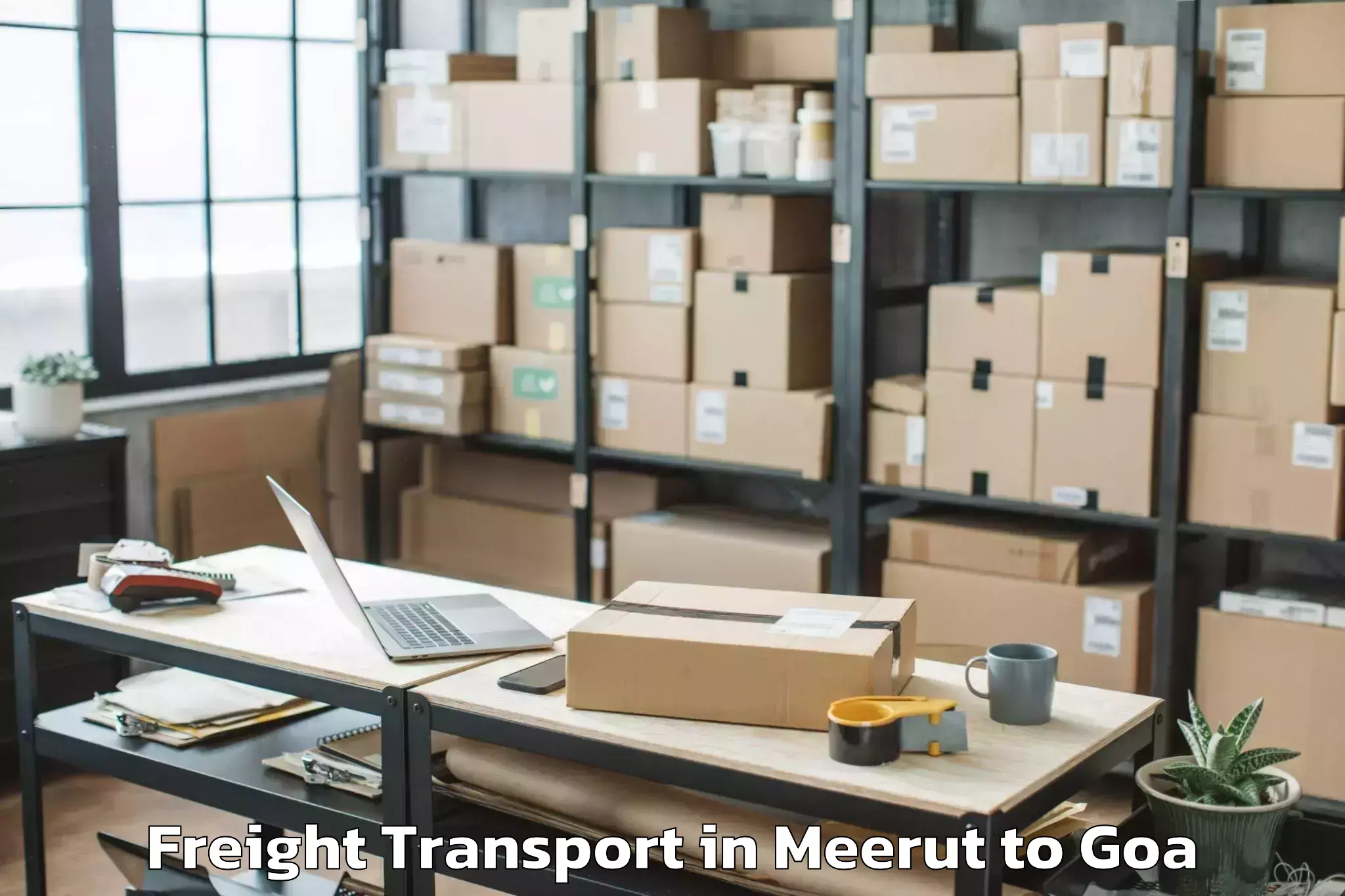 Easy Meerut to Goa Airport Goi Freight Transport Booking